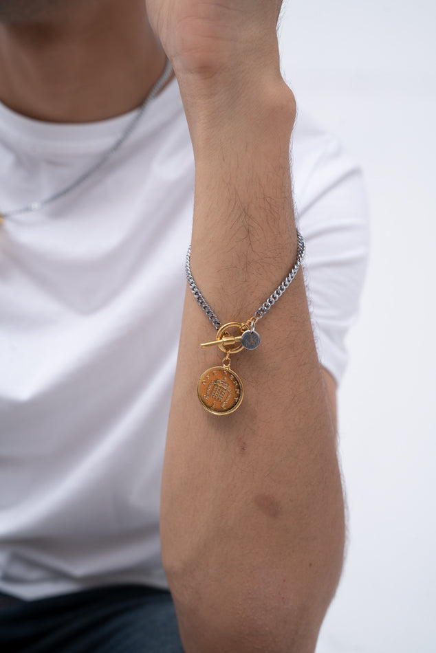 Elizabethan Mixed Metals T-Bar Bracelet