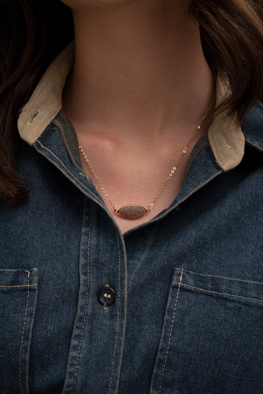 Selene Paved Necklace