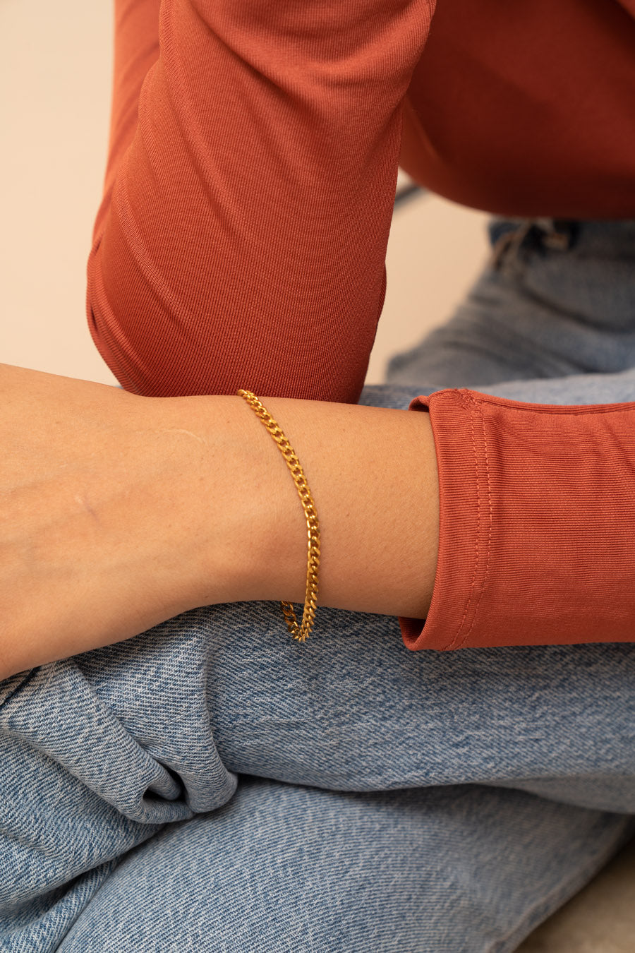 Single Curb 3mm Bracelet