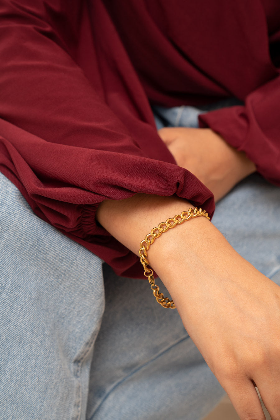 Single Curb 7mm Bracelet