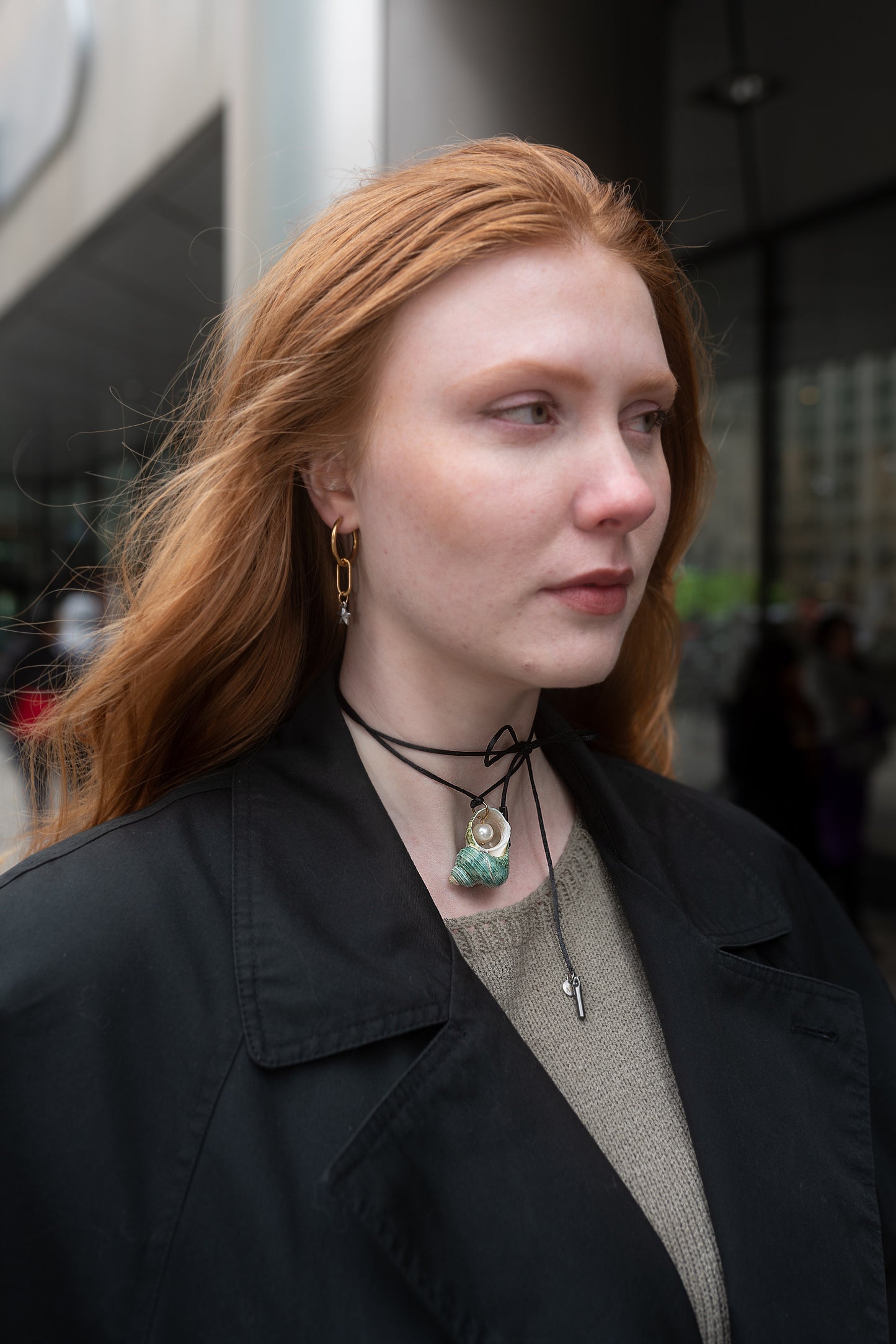 Athena Aura Green Seashell Necktie