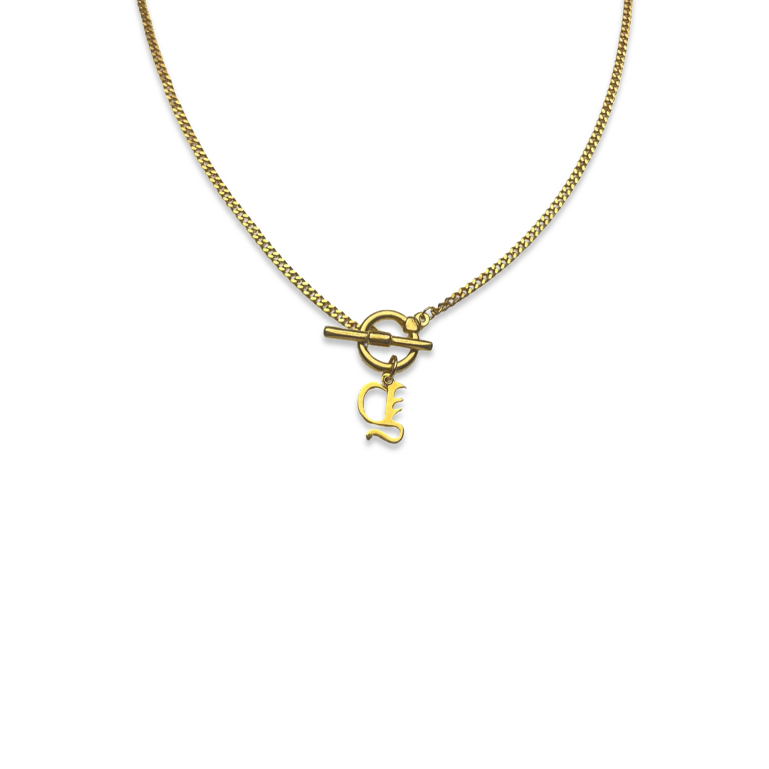 T-Bar Initial Neckpiece