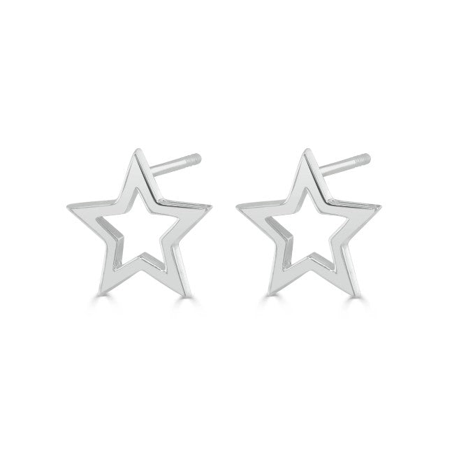 Hollow Star Ear Studs