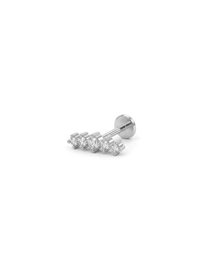 Helix Crystal Bar Stud