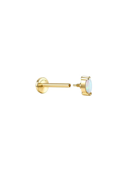 Marquise Titanium stud