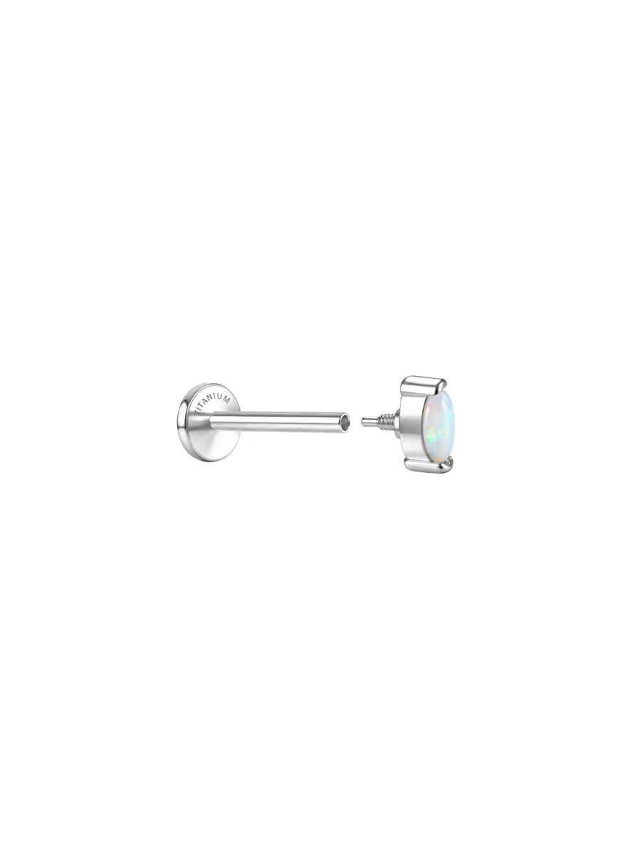 Marquise Titanium stud