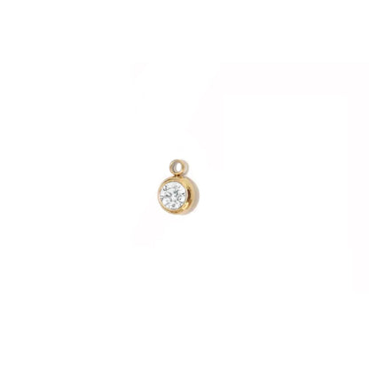 Round Zircon Charm