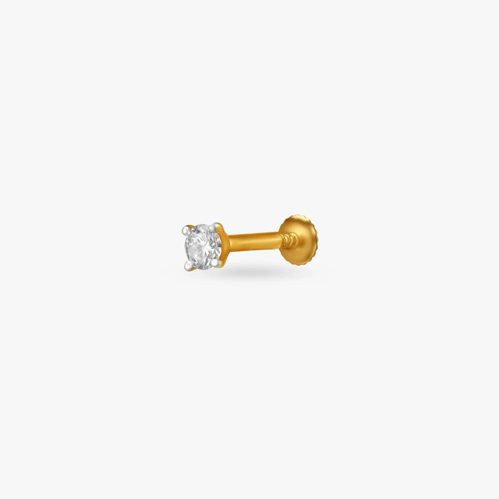 18k Nose Pin
