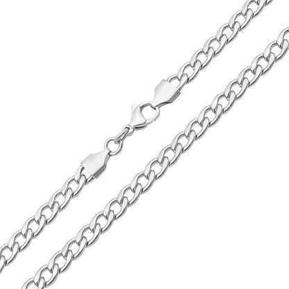 Flat curb chain Anklet