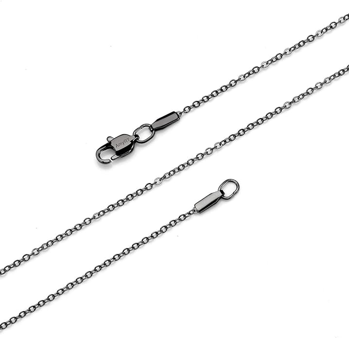Black Dainty Chain Anklet