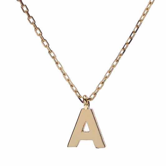 PVD Gold Vacuum Initials Necklace