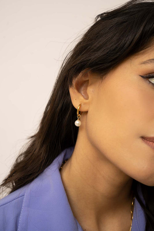 Pearl Hoops