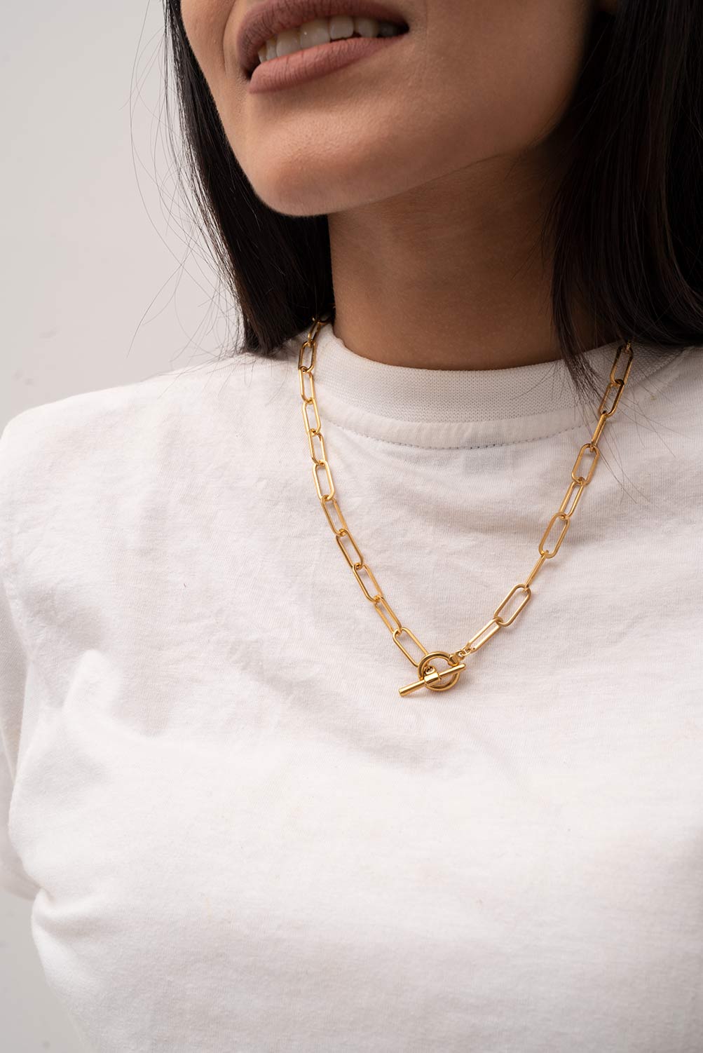 Paperclip T-Bar Choker