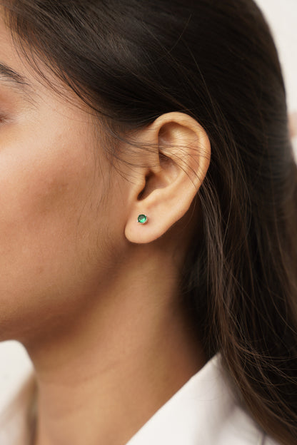 Single Stone Ear Studs