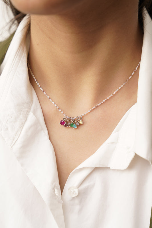 Single Stone Collet Pendant