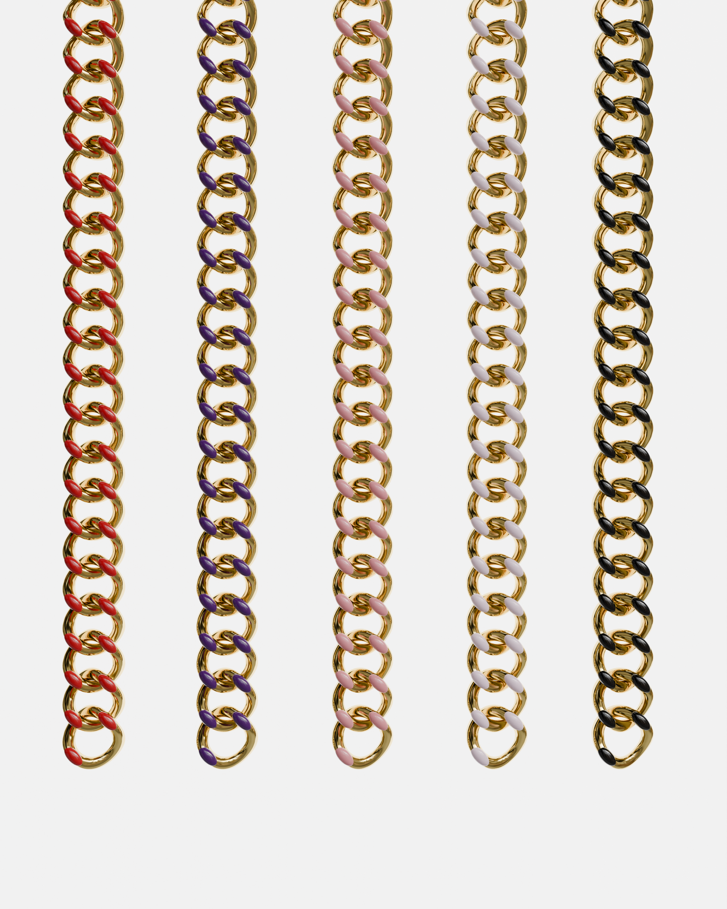 Enamel chain Necklace