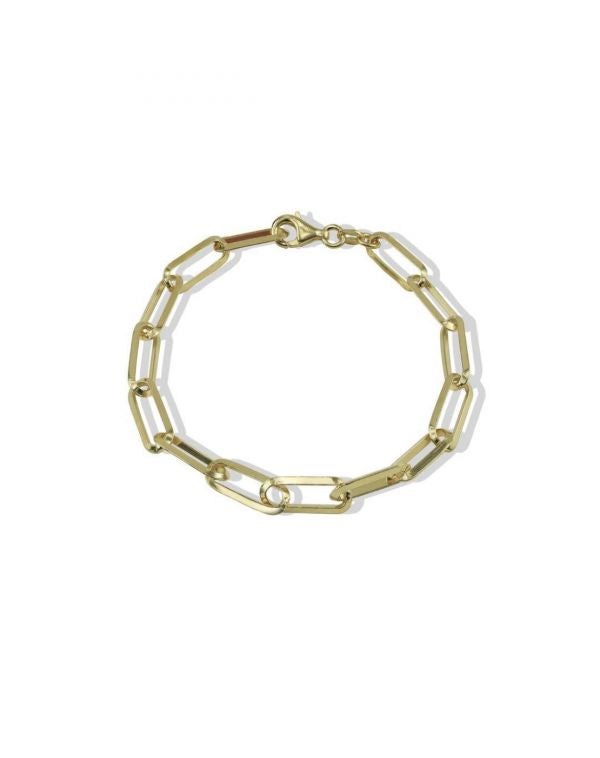 Paperclip Link Chain Bracelet 6mm