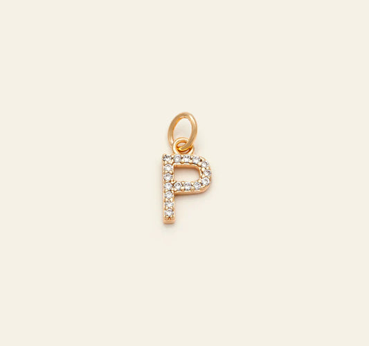 21k Gold Paved Initials