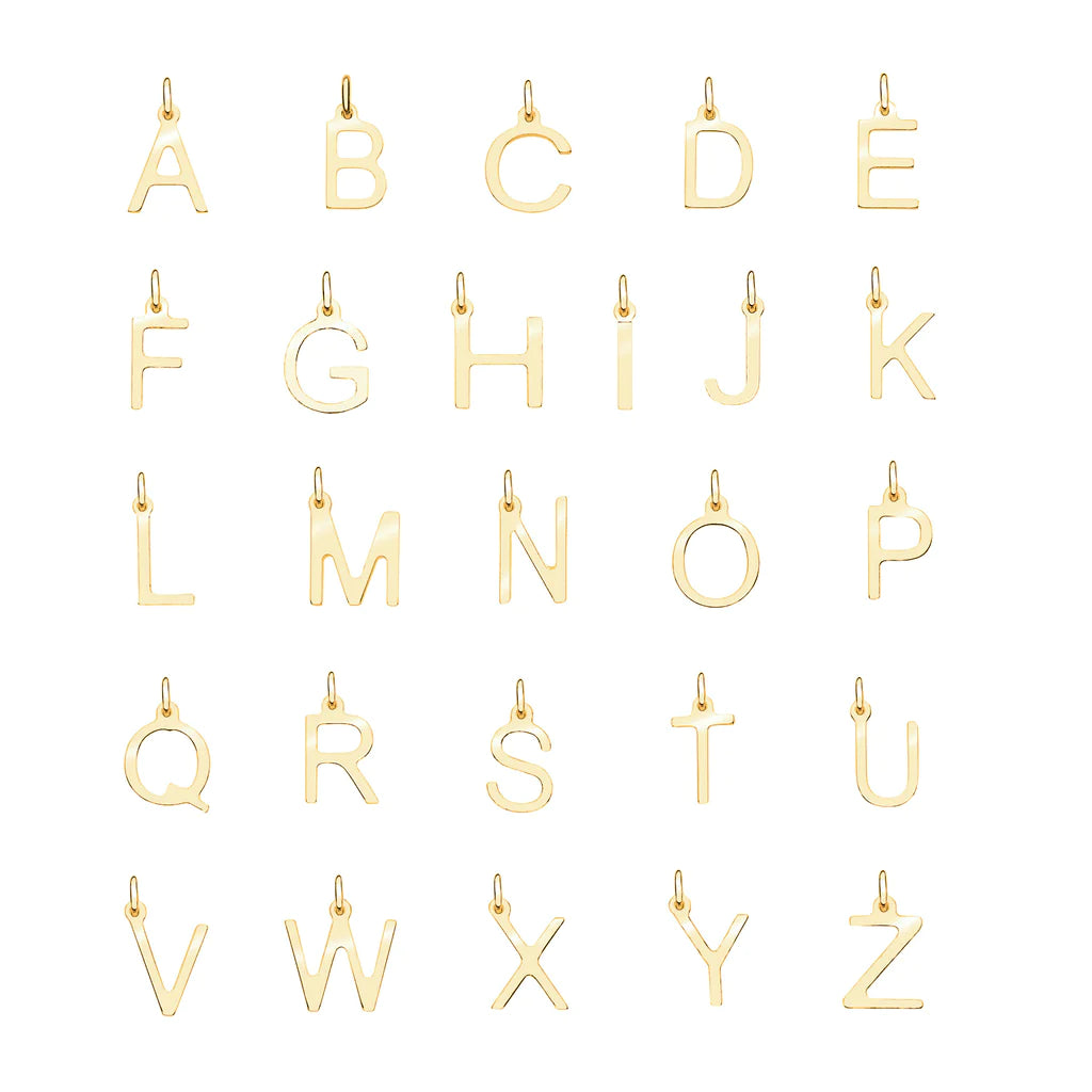 21k Gold Plain Initials