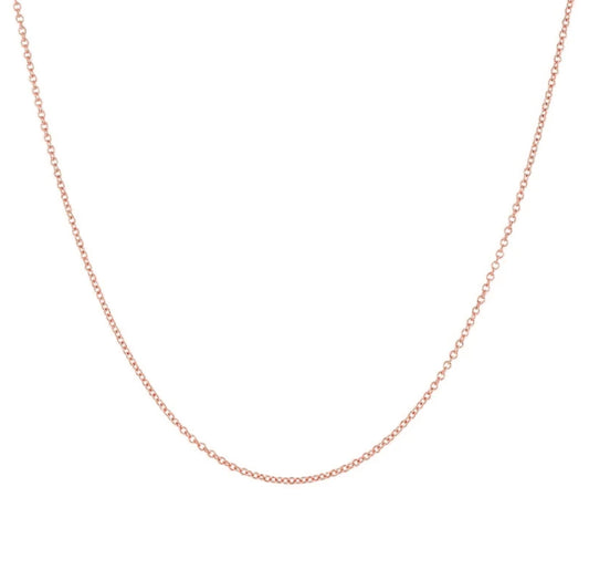 Rose Gold Dainty Rolo Neckchain