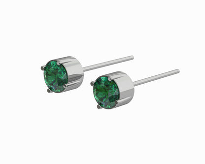 Single Stone Ear Studs