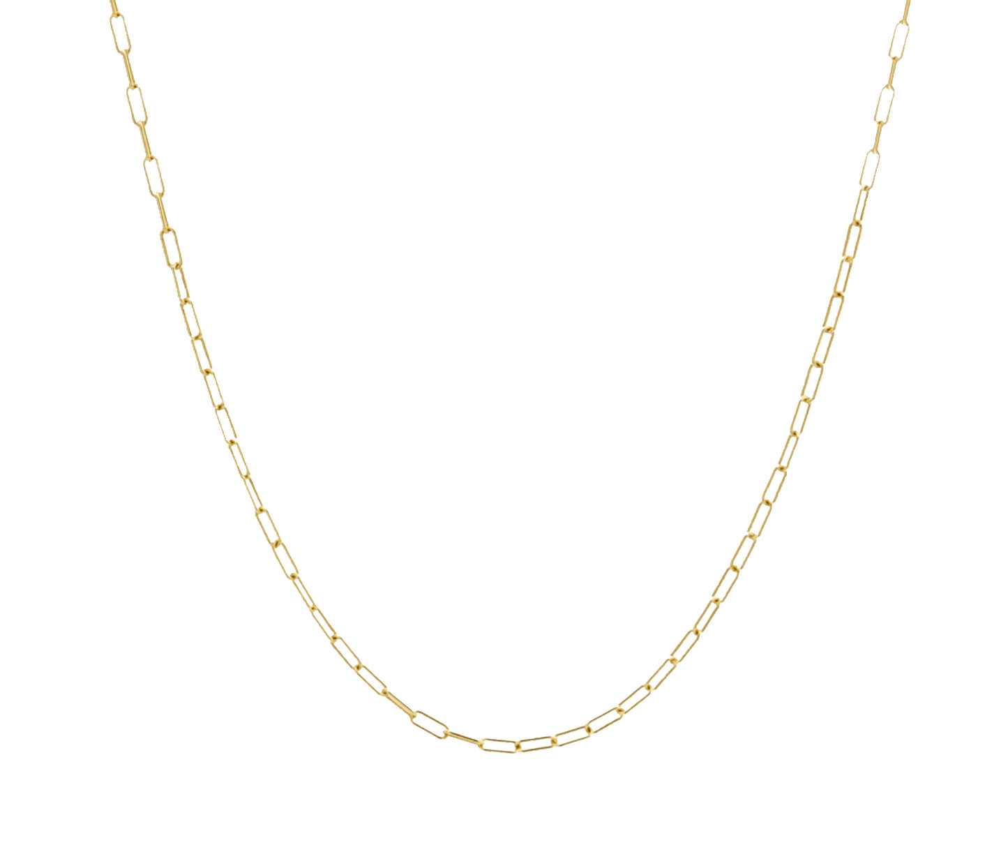 PVD Gold Vacuum Initials Necklace