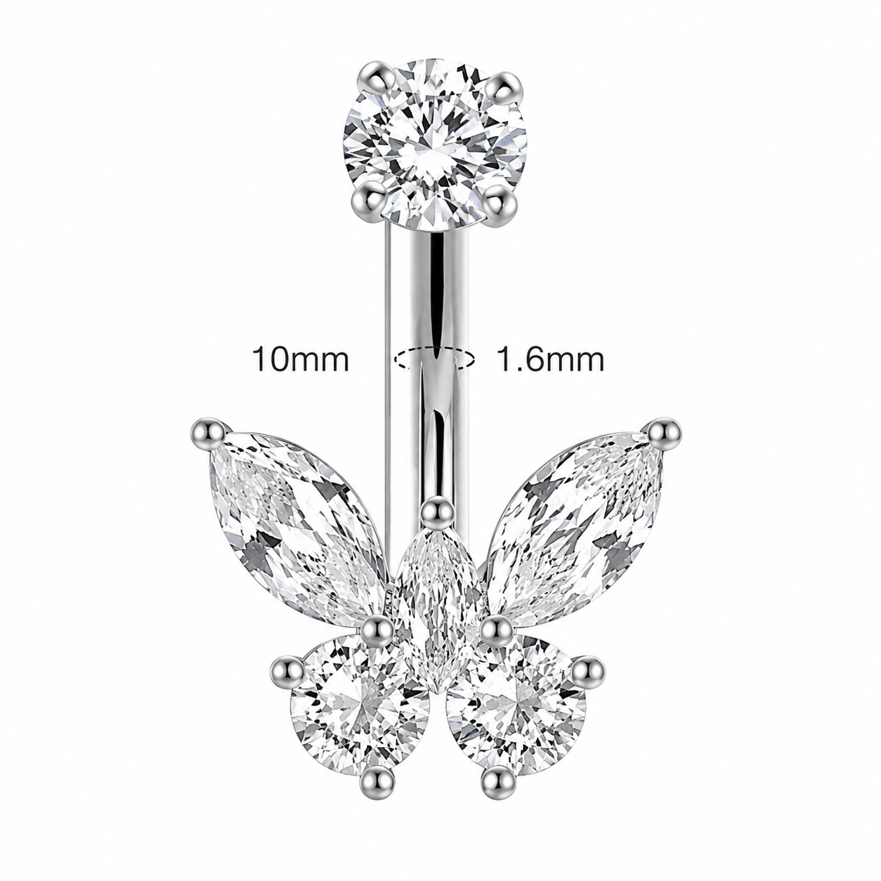 Butterfly Navel stud