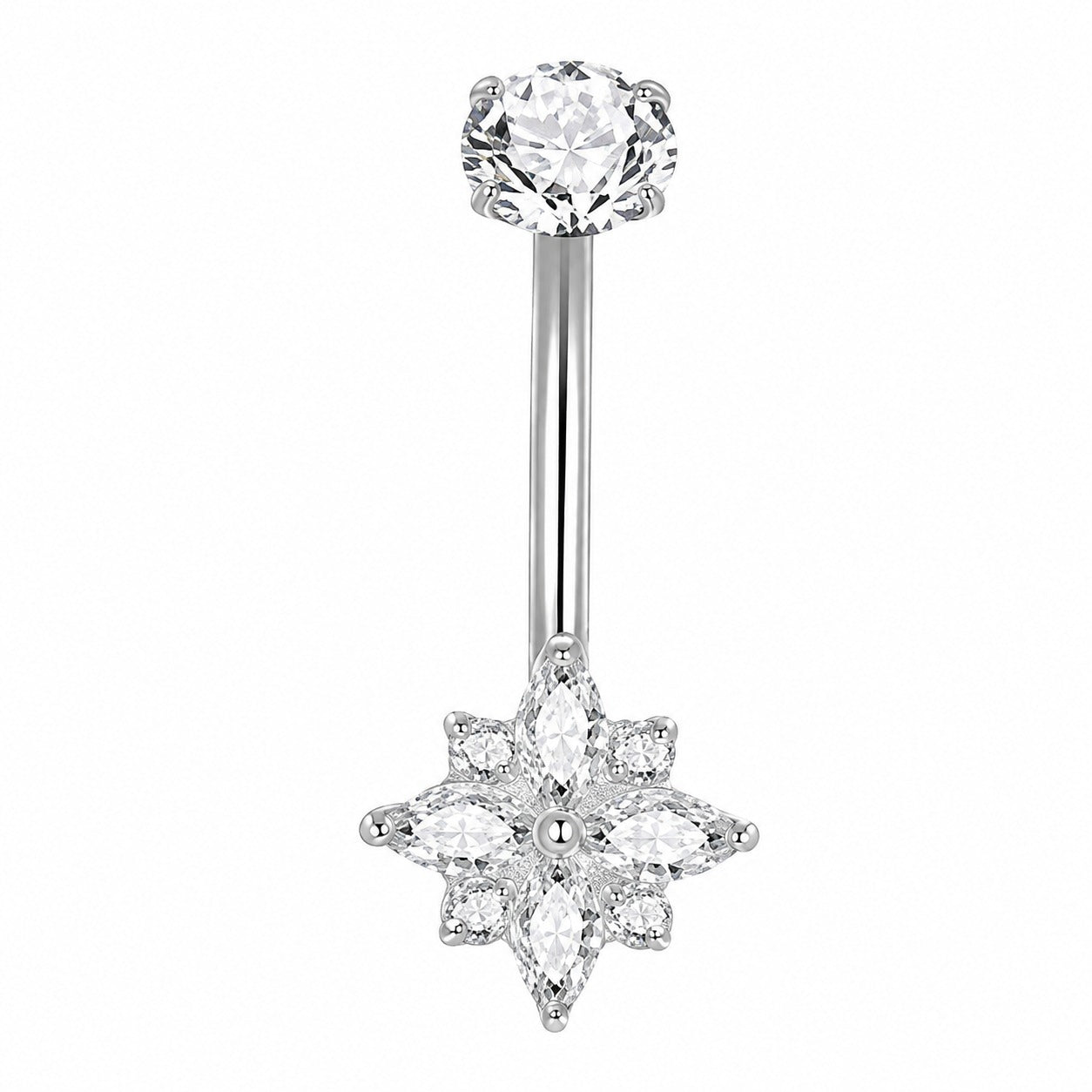 Flower Navel stud
