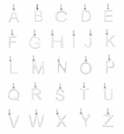 Silver Initials Necklace