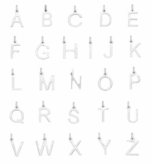 Silver Initials Anklet